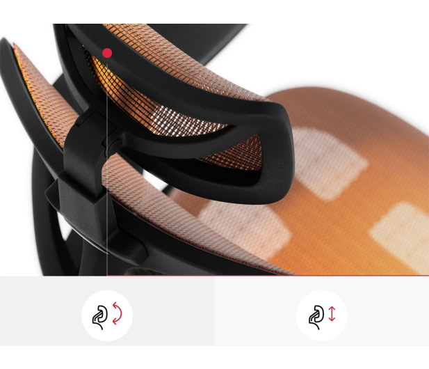 Diablo Chairs V-BASIC CHAIR CZARNO-POMARAŃCZOWY - 1527031 - zdjęcie 6
